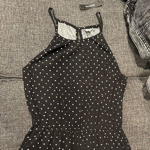 OLD NAVY BLACK POLKA DOT ROMPER
